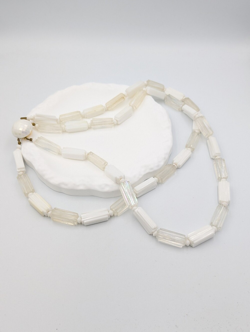 5/25$   Vintage made in Austria double strand beaded necklace READ